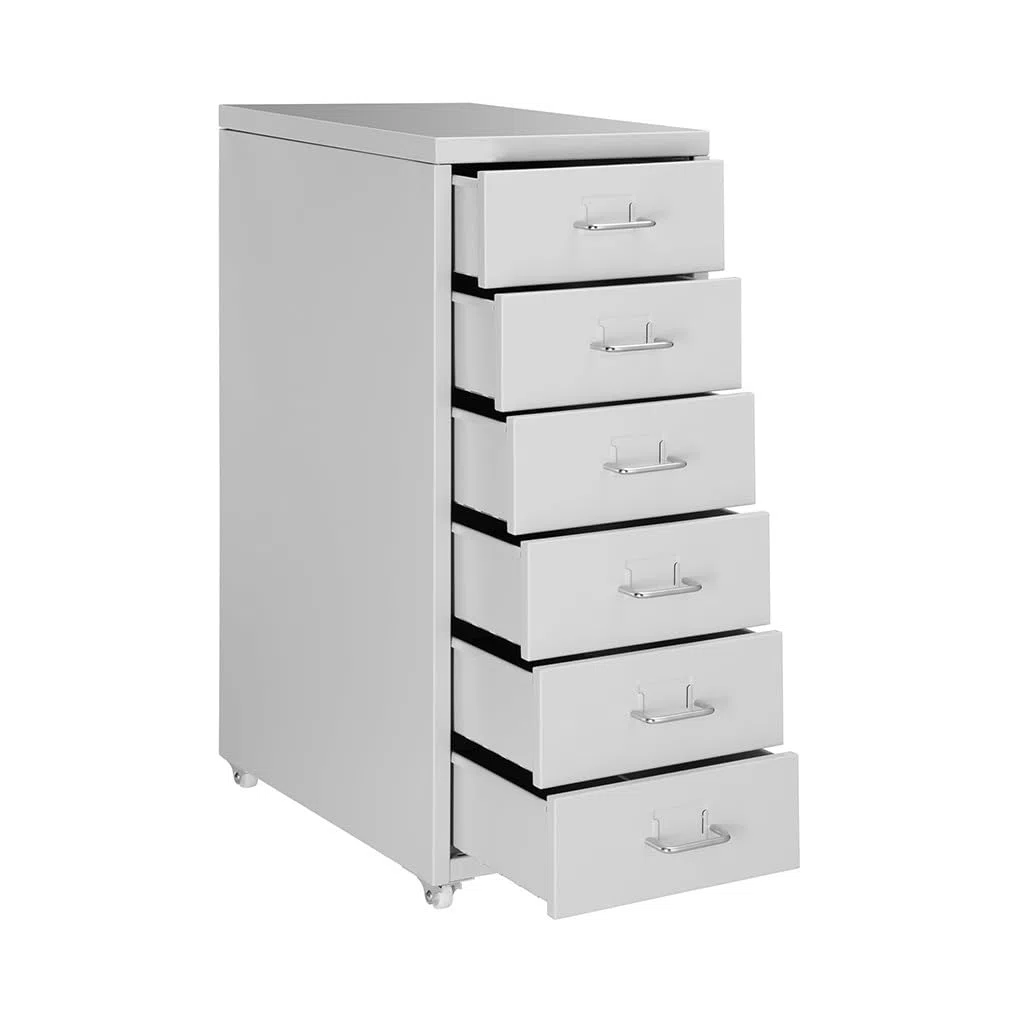 Classeur de bureau en métal sur 4 roulettes – Solution de rangement mobile durable pour la maison, le bureau, l'atelier et l'étude – Organiseur de documents polyvalent avec maniabilité facile