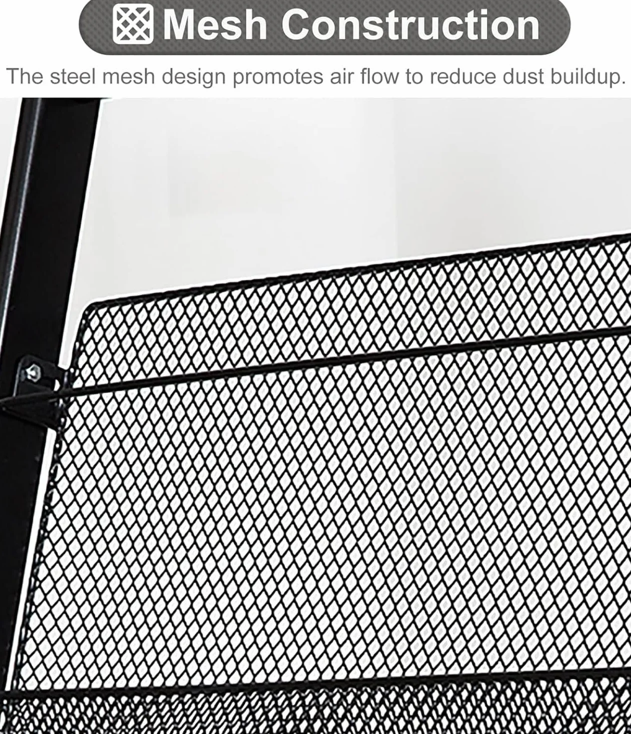 Porte-revues sur Pied Porte-revues sur Pied Présentoir à brochures en Maille métallique à 4 Poches Présentoir à usages Multiples (Une Couleur)