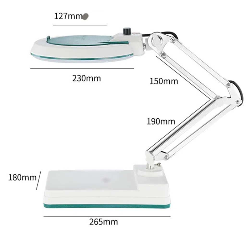 Loupe De Bureau avec Lumière LED, Support Lecture, d'entretien