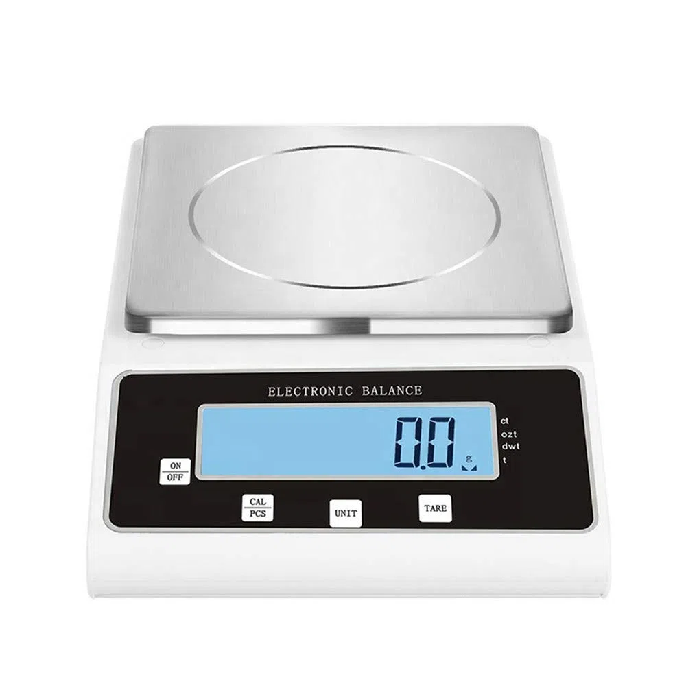 Balance de laboratoire numérique de haute précision 0,1 g Balance analytique de laboratoire Balance de précision électronique pour laboratoires Recherche en laboratoire École Bijoux (prise 220 V UE/