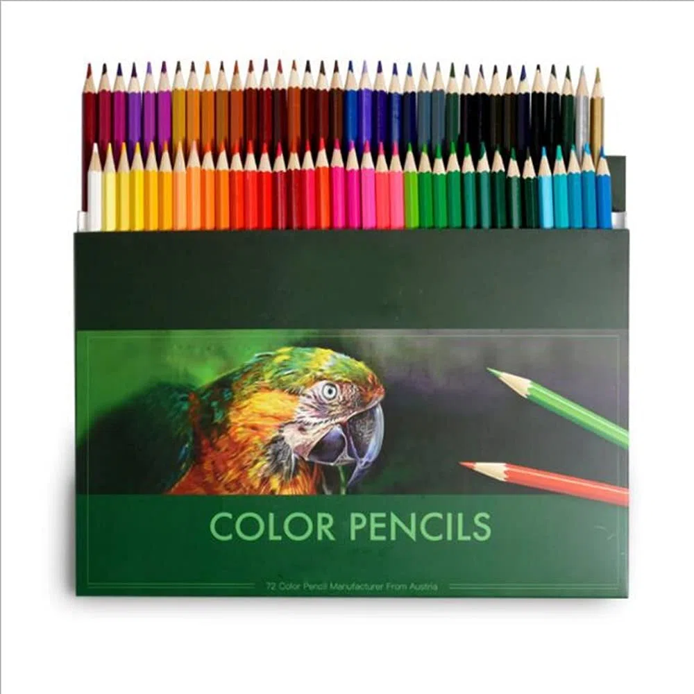 Crayons de Couleur Crayon Standard 24 36 48 72 Crayon à Mine de Bois huileuse Nouvelle fonctionnalité réseau Fantastique (36 Couleurs) (24 Couleurs)