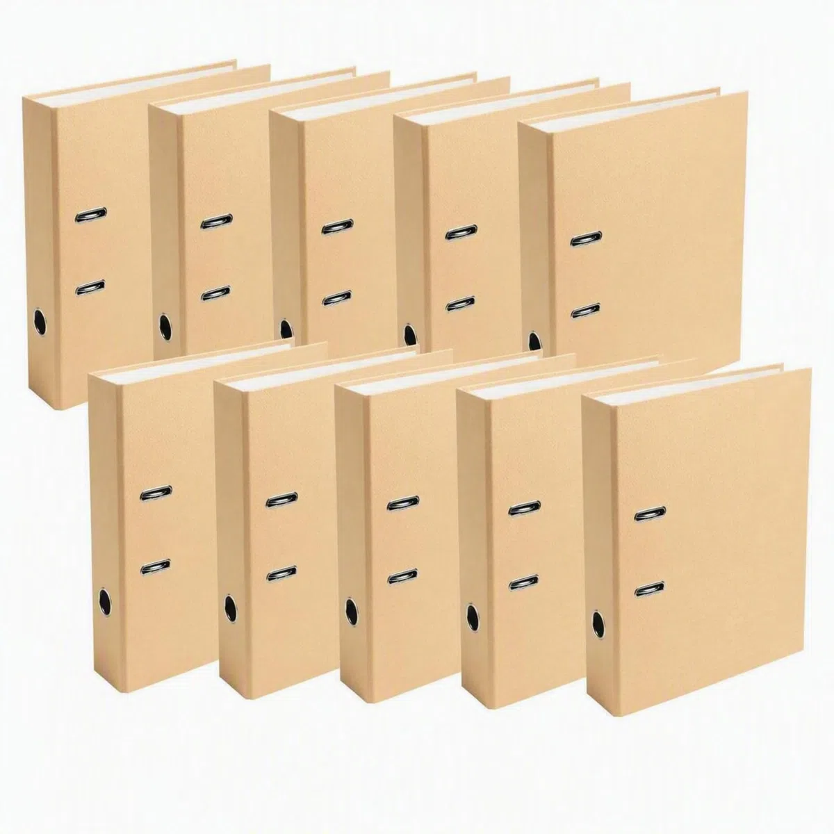 Exacompta 10 Classeurs à Levier Prem'Touch Office By Me Beige Dos 80 mm A4