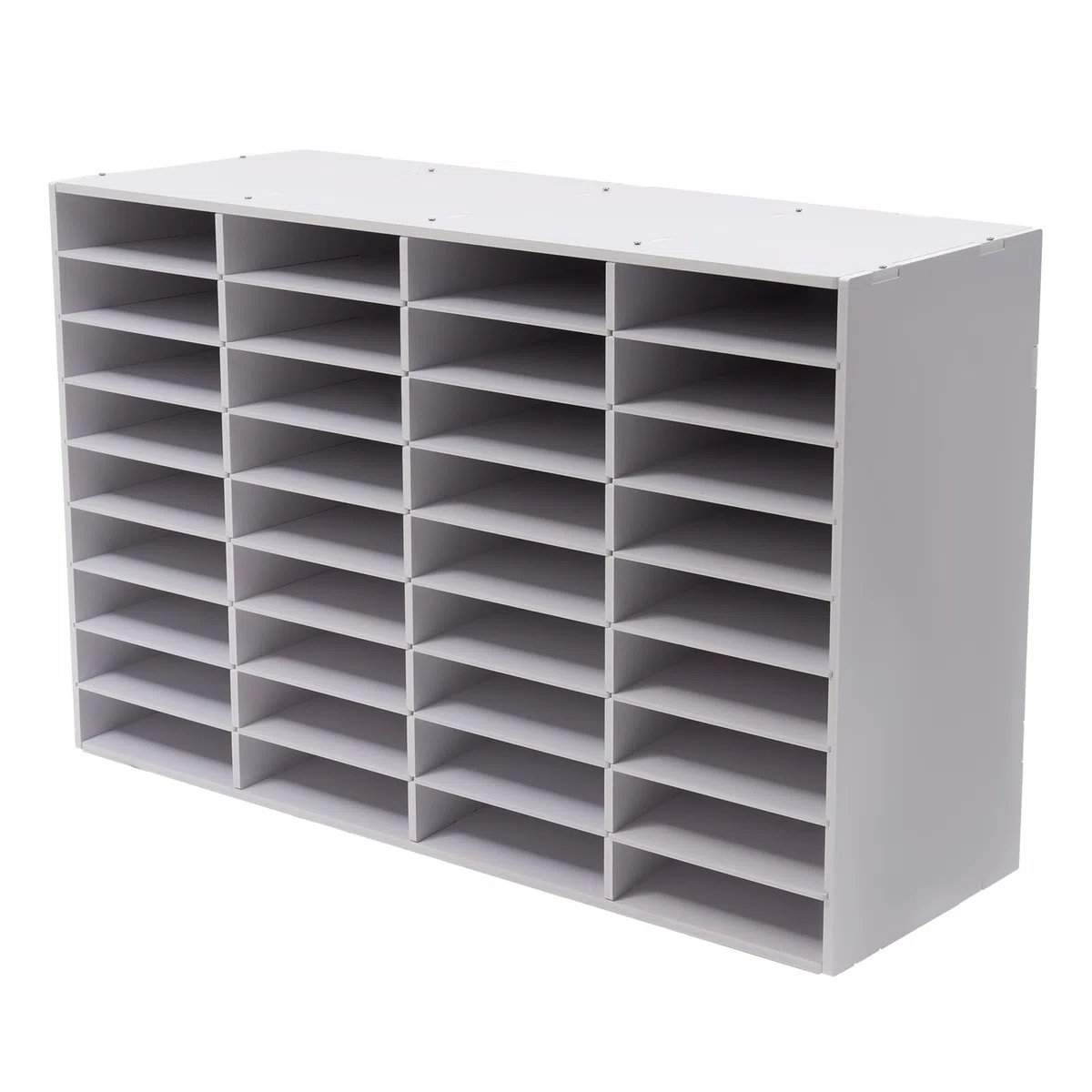 Organiseur de courrier et de Documents de Bureau à 24 Compartiments, boîte aux Lettres étudiante pour dossiers, Documents et Lettres (Blanche, 36 emplacements)