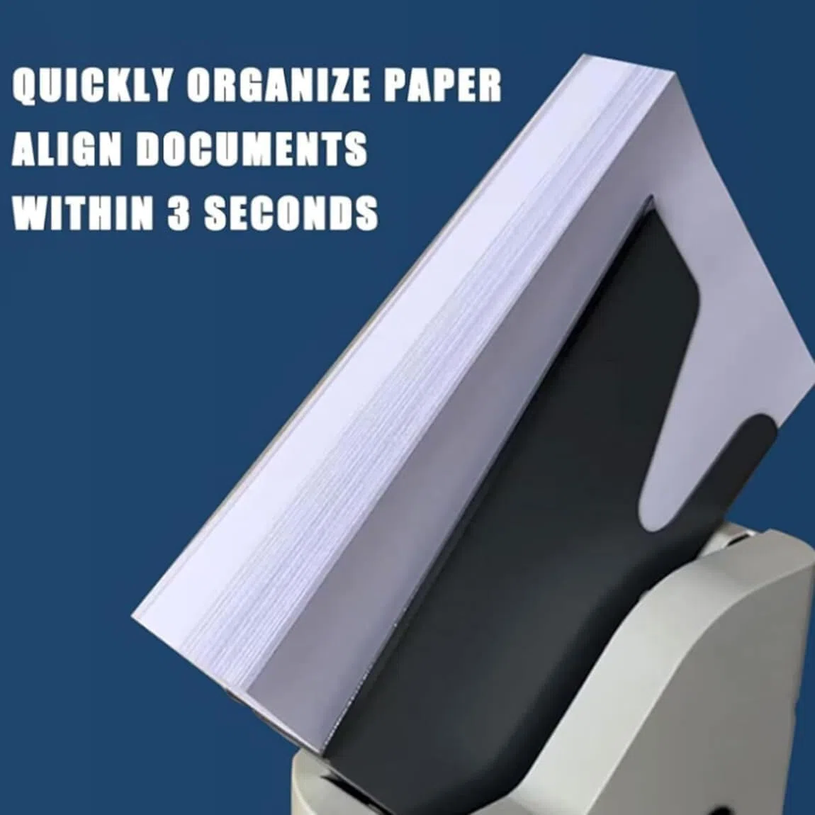 Machine d'alignement automatique du papier, alignement en 3 secondes avec cadre de 50 mm, peut contenir 700 feuilles A4 pour une efficacité de bureau
