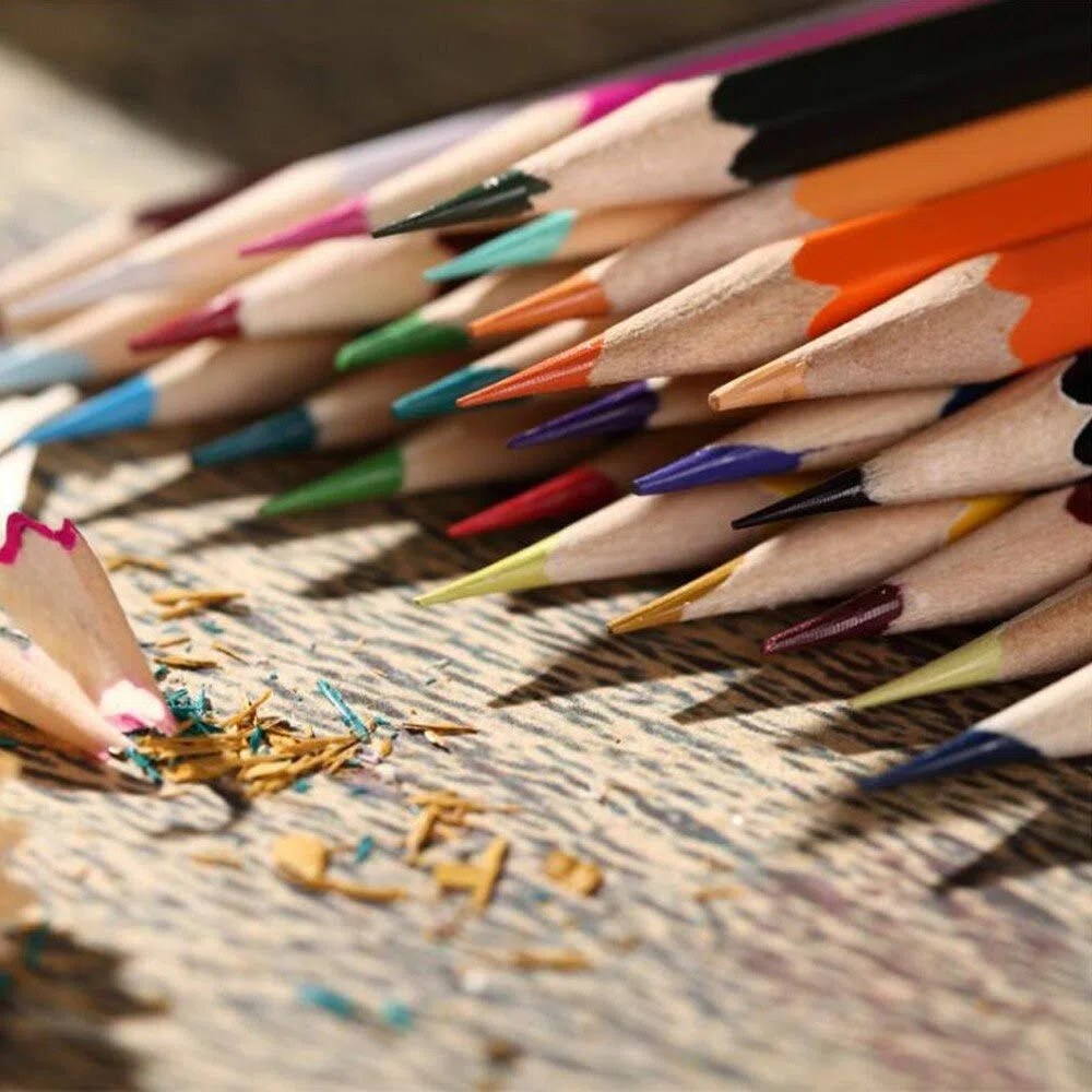 Crayons de Couleur Crayon Standard 24 36 48 72 Crayon à Mine de Bois huileuse Nouvelle fonctionnalité réseau Fantastique (36 Couleurs) (24 Couleurs)