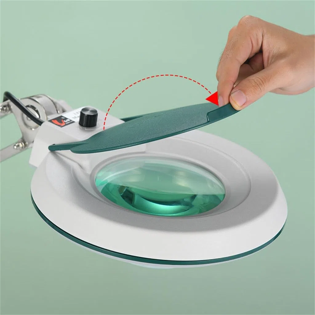 Loupe De Bureau avec Lumière LED, Support Lecture, d'entretien