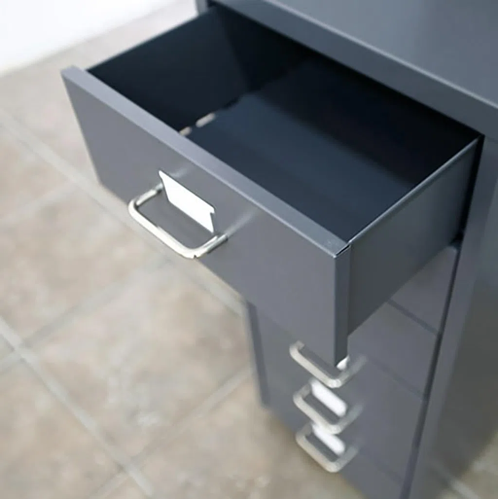 Classeur de bureau en métal sur 4 roulettes – Solution de rangement mobile durable pour la maison, le bureau, l'atelier et l'étude – Organiseur de documents polyvalent avec maniabilité facile