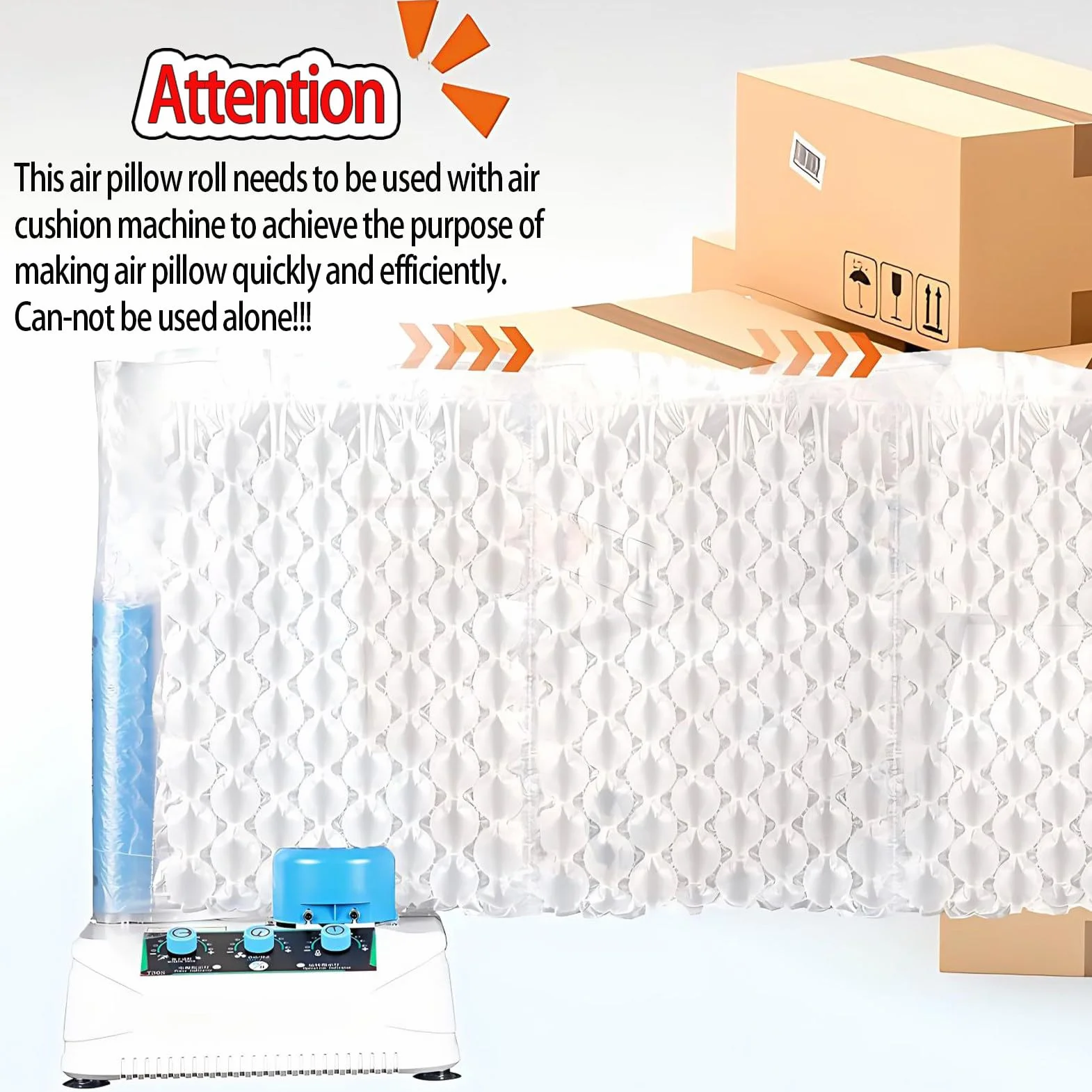 Rouleau de papier bulle pour emballage, 300,2 m x 20 cm, film de protection gonflable pour déménagement et expédition