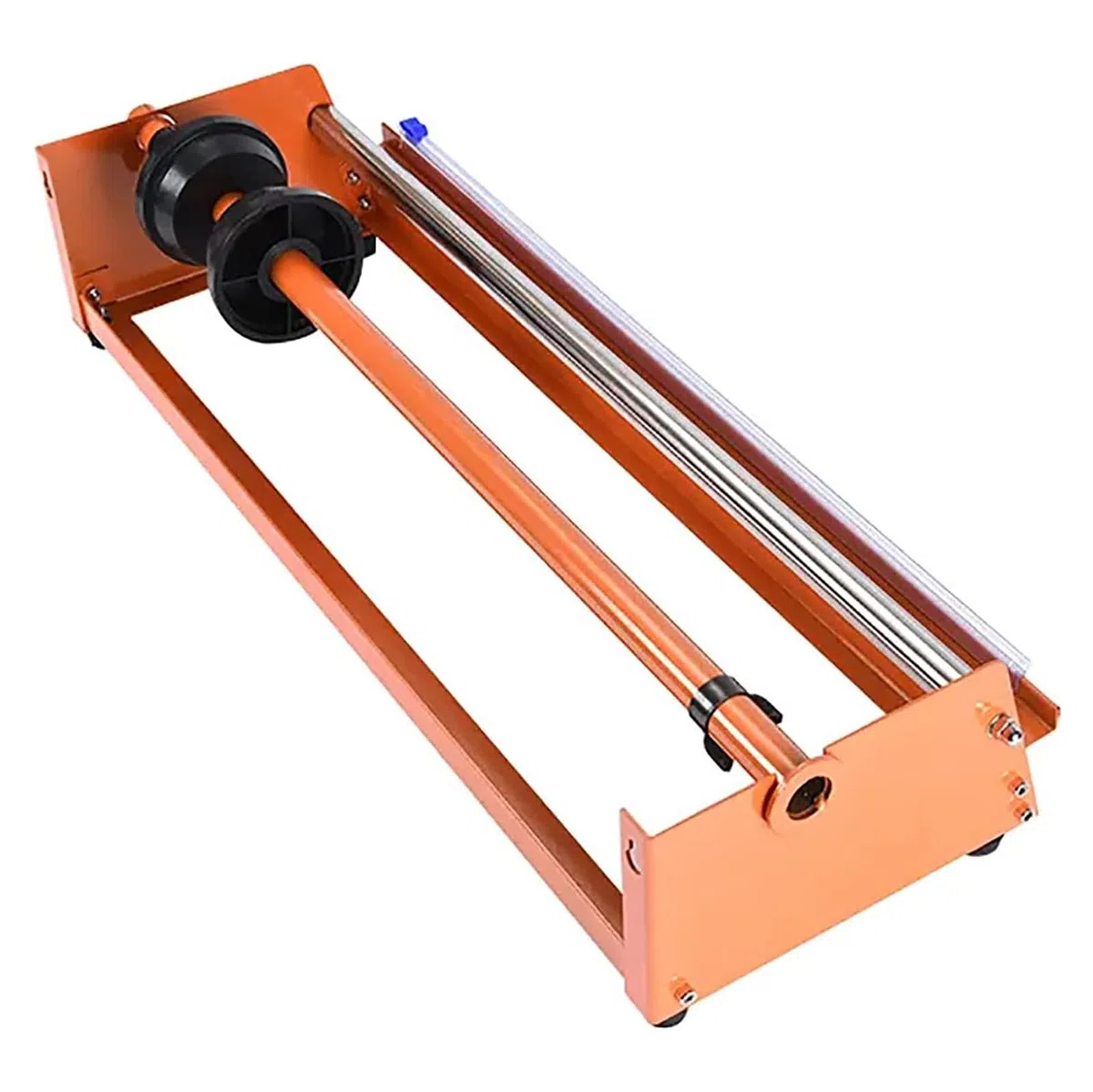 Machine d'emballage manuelle de film étirable robuste pour distribution de table Design solide et durable Peut contenir le film jusqu'à 50 cm de large, idéal pour un usage industriel