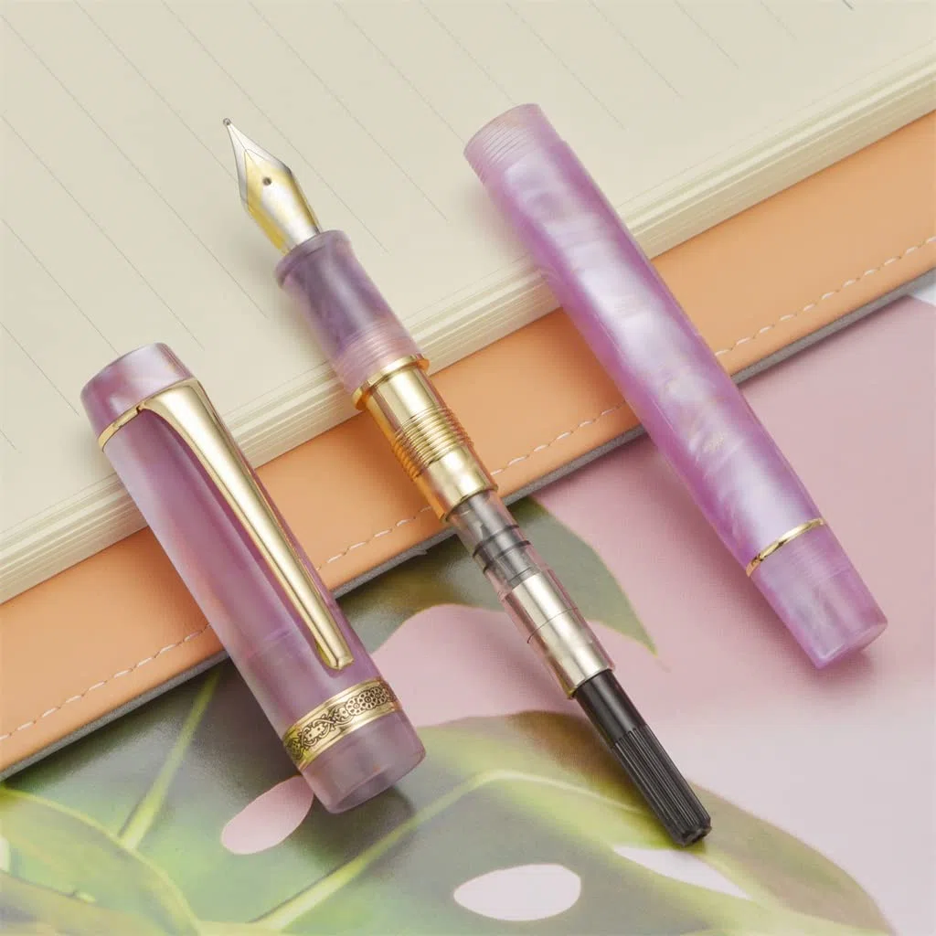 Stylo plume, belle lumière F/plume encre d'écriture bureau école
