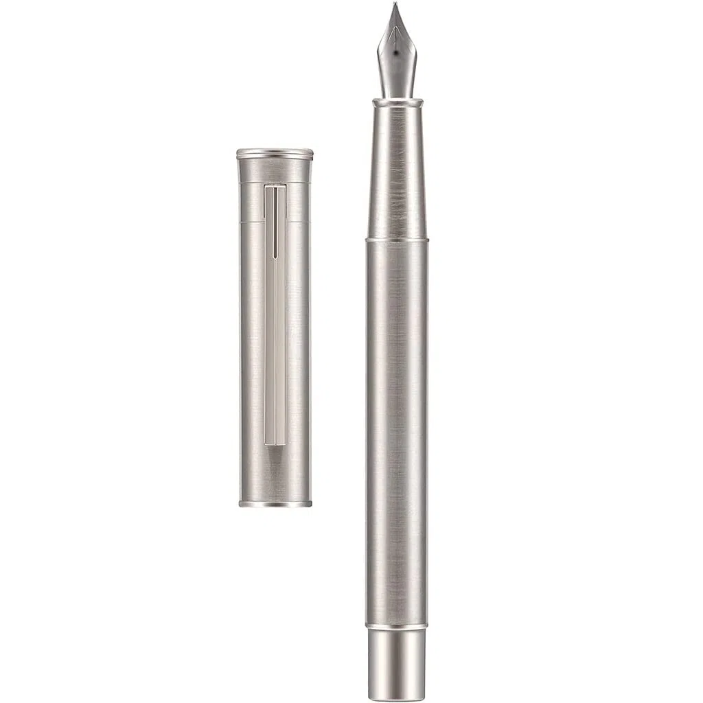 Stylo plume en acier inoxydable F/plume pour l'école, le bureau