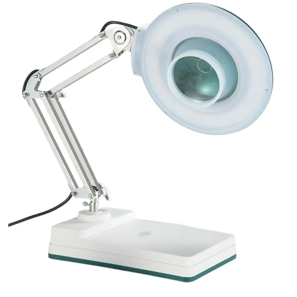 Loupe De Bureau avec Lumière LED, Support Lecture, d'entretien