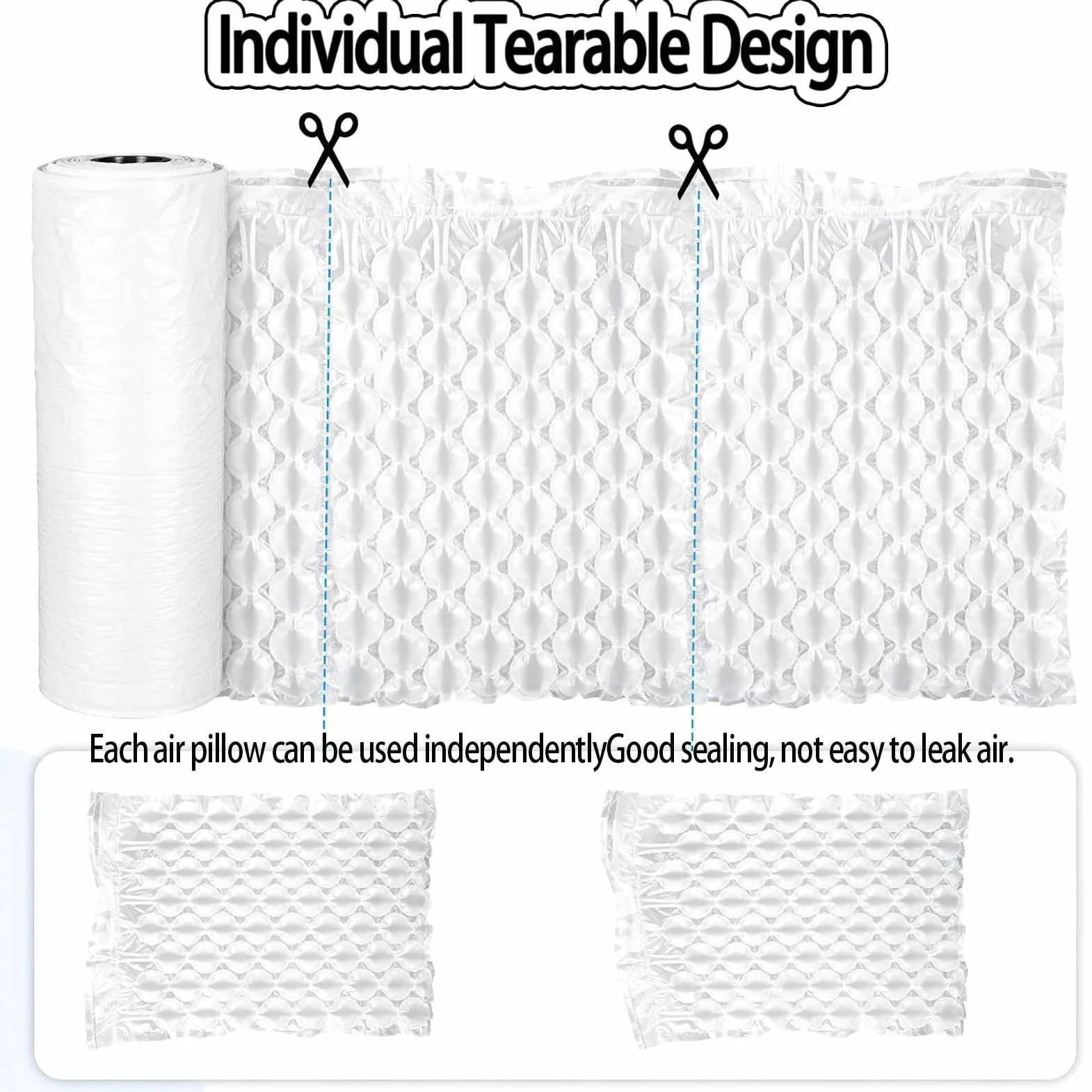 Rouleau de papier bulle de qualité supérieure pour déménagement, 300,2 m x 50 cm, petites bulles, emballage protecteur pour articles fragiles, aucune machine nécessaire